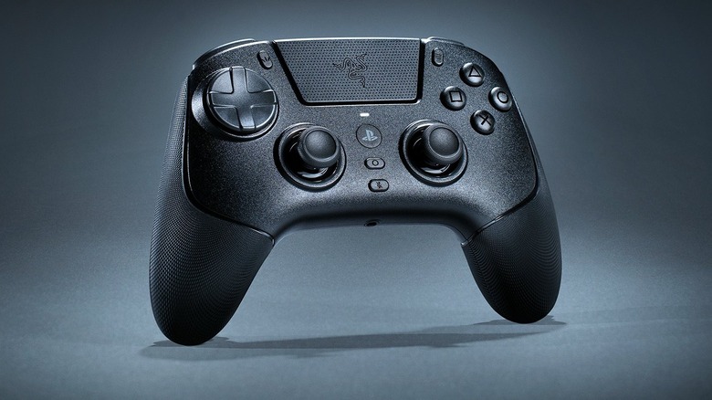 Front view of the Razer Raiju Pro v3 controller on a dark grey background