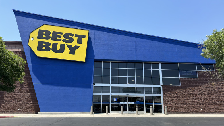 The front of a Best Buy physical store.