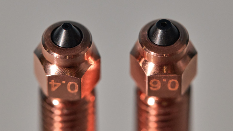 0.4mm nozzle vs 0.6mm brass nozzle