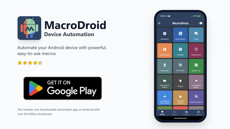 MacroDroid website homepage