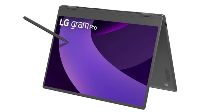 LG Gram Pro 2in1 convertible laptop tablet touchscreen