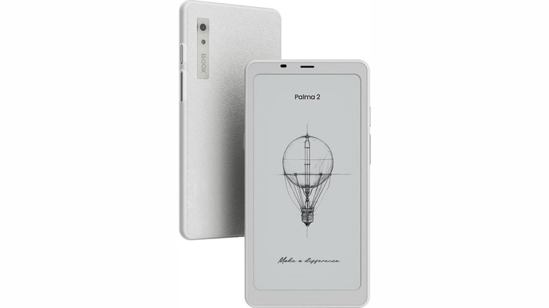 A product render of the Boox Palma 2 e-reader.