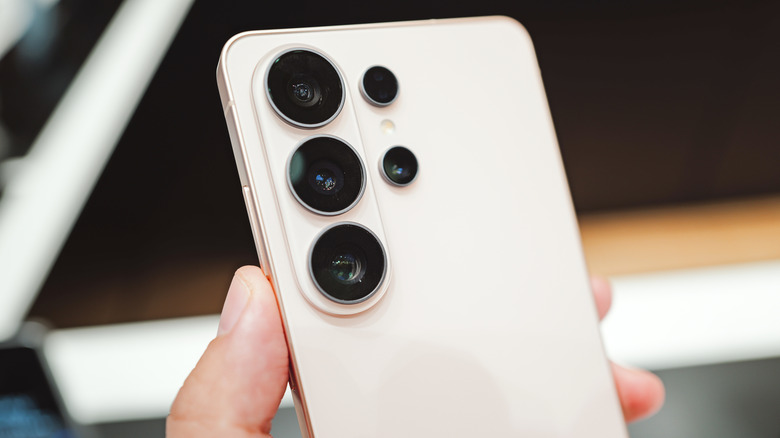 The back of the Samsung Galaxy S26 Ultra, showing its camera setup