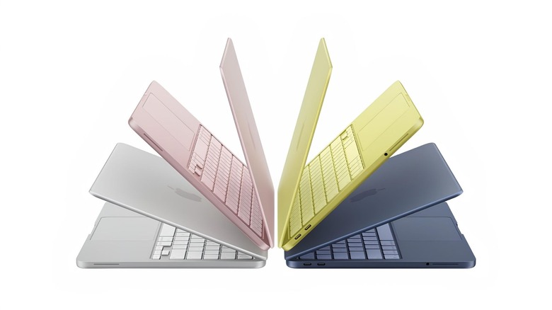 All the four MacBook Neo colors