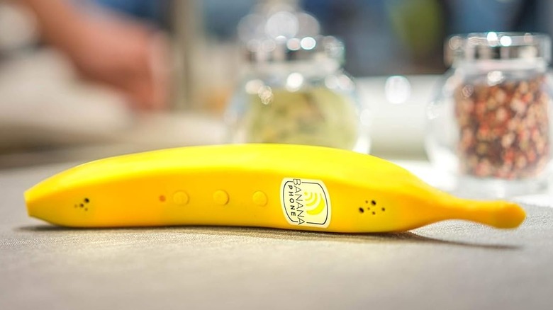 Banana phone on table top