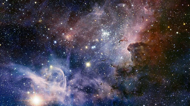 Infrared photo of the Carina Nebula, taken by the Very Large Telescope in Chile