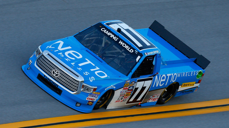 Net10 Wireless sponsorship on a NASCAR race vehicle
