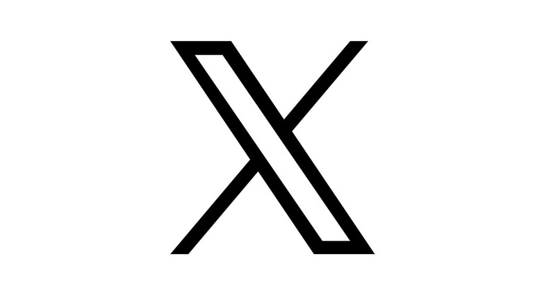 Twitter (X) logo on a white background