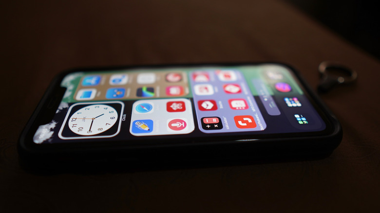 A bunch of apps on a smartphone
