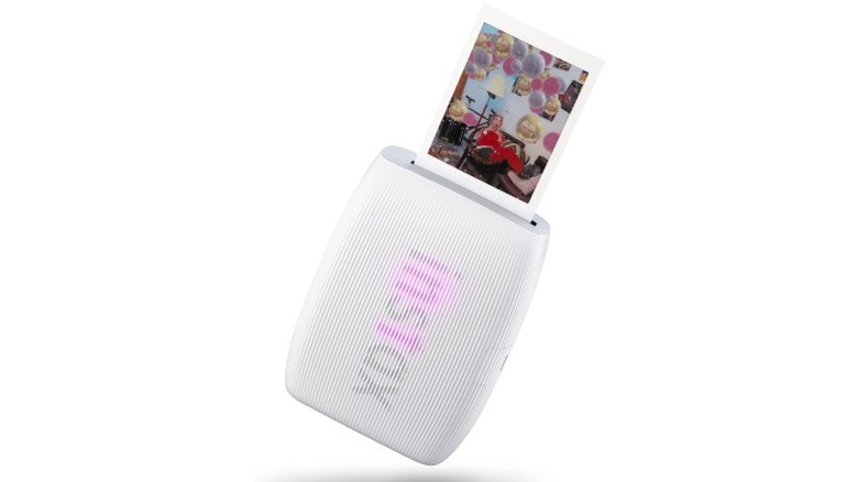 A product render of the Fujifilm Instax Mini Link 3 instant printer.