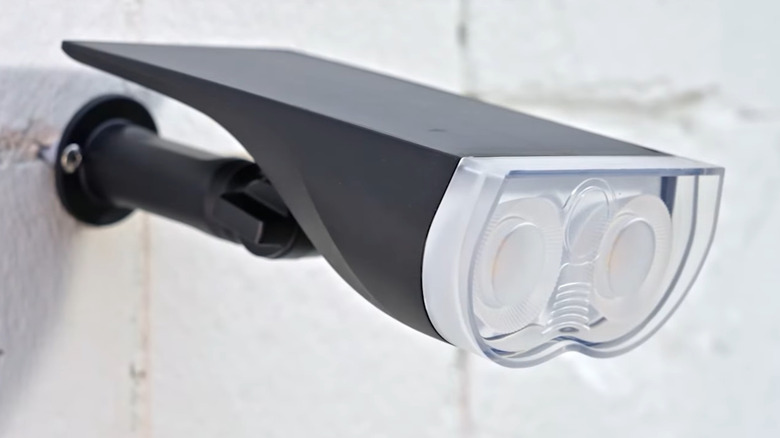 Solar Spotlight on wall