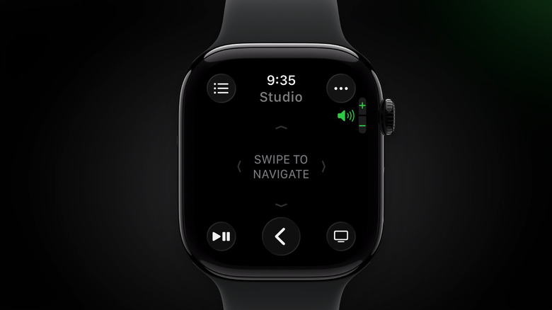 Apple TV Remote running on Apple Watch.