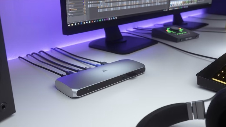 Corsair dock sitting on a table