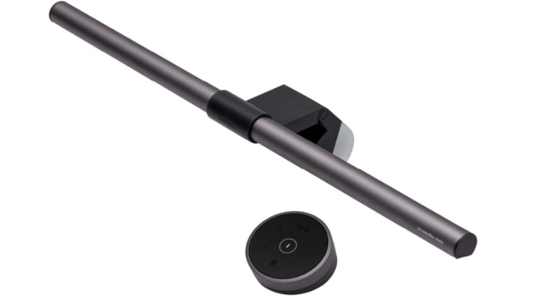 A BenQ ScreenBar Halo monitor light bar