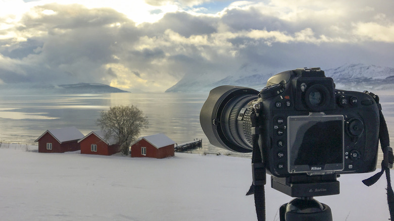 A Nikon D800 capturing the sunrise in Norway.