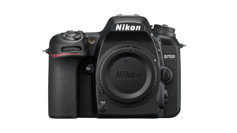 A Nikon D7500 with lenscap (body only).