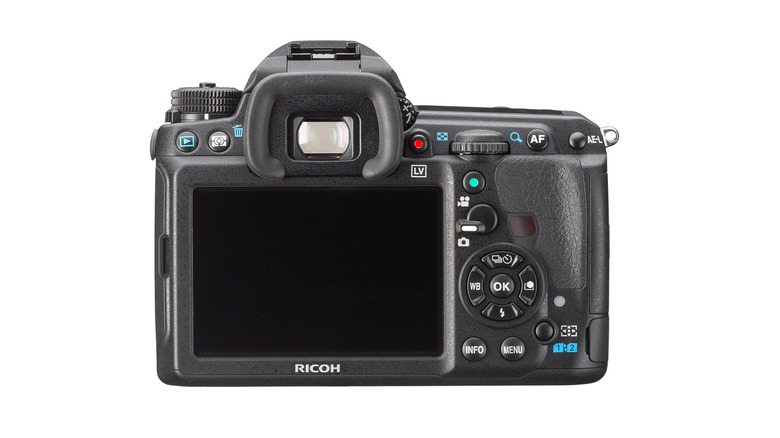A LCD-display view on the Pentax K-3.