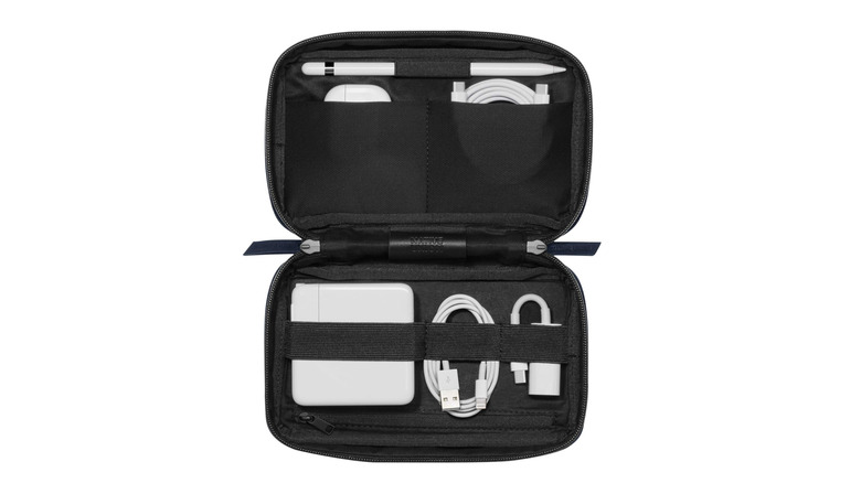 The Native Union Stow Organizer filled with accessories.