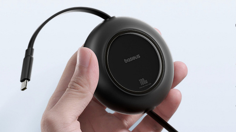 The Baseus Free2Pull Retractable USB-C Cable 100W