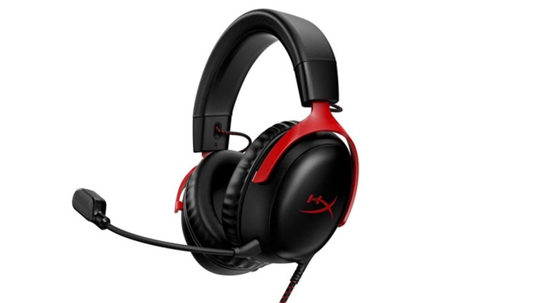 The HyperX Cloud III wired gaming headset on a white background.