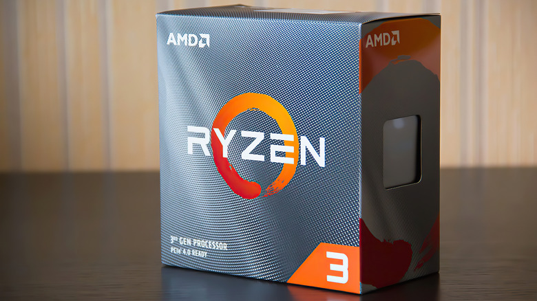 An AMD Ryzen 3 retail box.