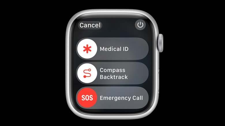 The Emergency Calling feature on the Apple Watch.