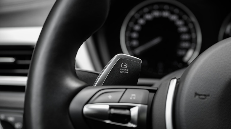 Image of a button to activate regen braking