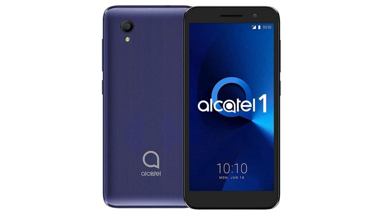 Alcatel 1 smartphone front and back