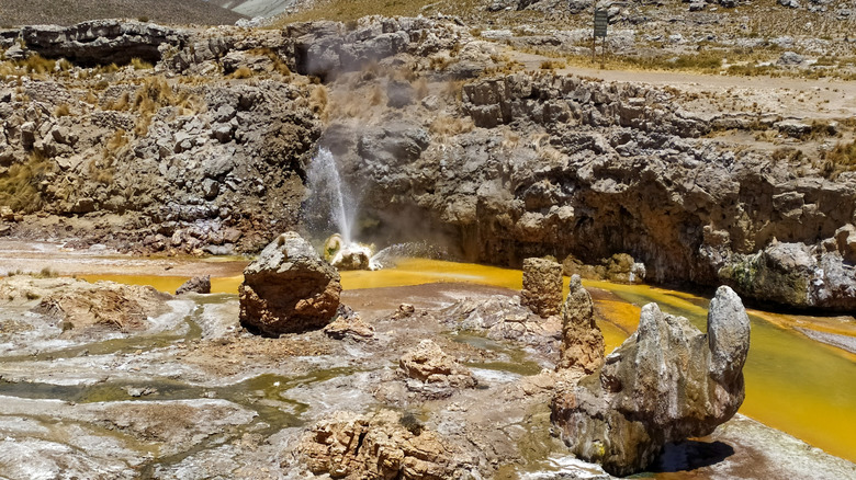 Water contaminated with arsenic