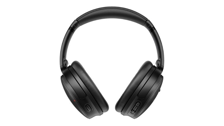 Black wireless headphone