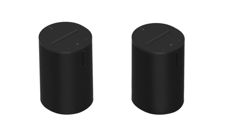 Two black speakers