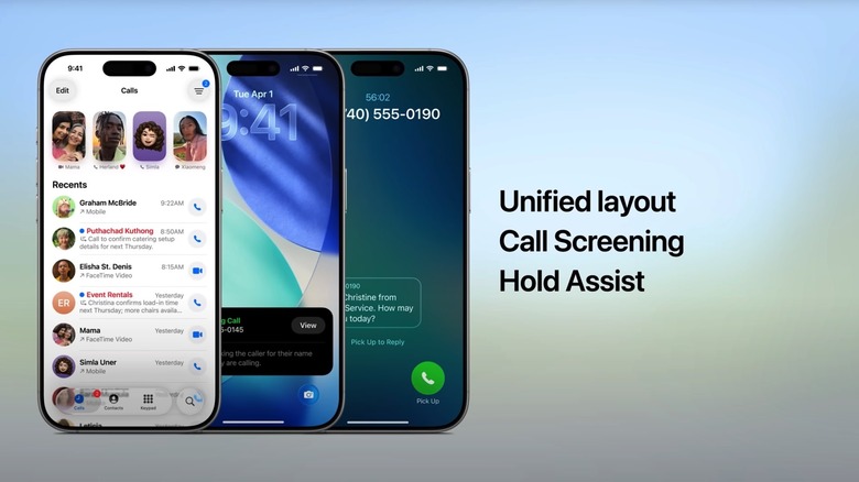 The new Phone app features in iOS 26.