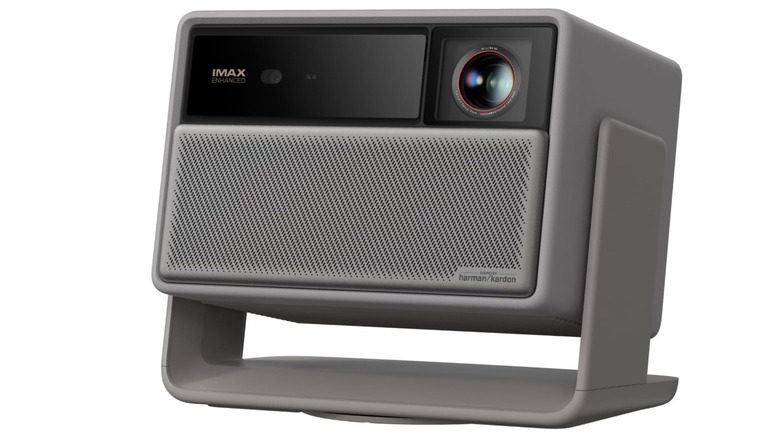 XGIMI projector on white background