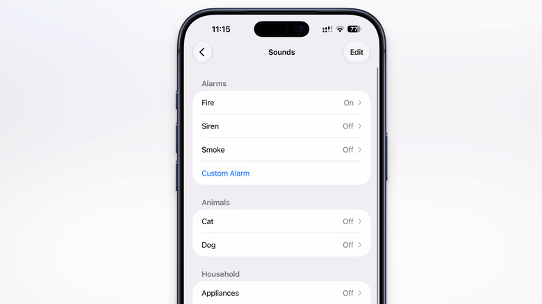 Setting up sound recognition system for iPhone.