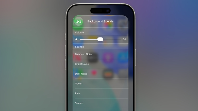 Using Background Sounds to focus and for sleep on iPhone.