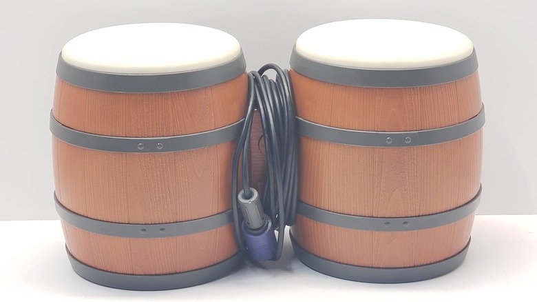 A faded picture of the DK Bongos