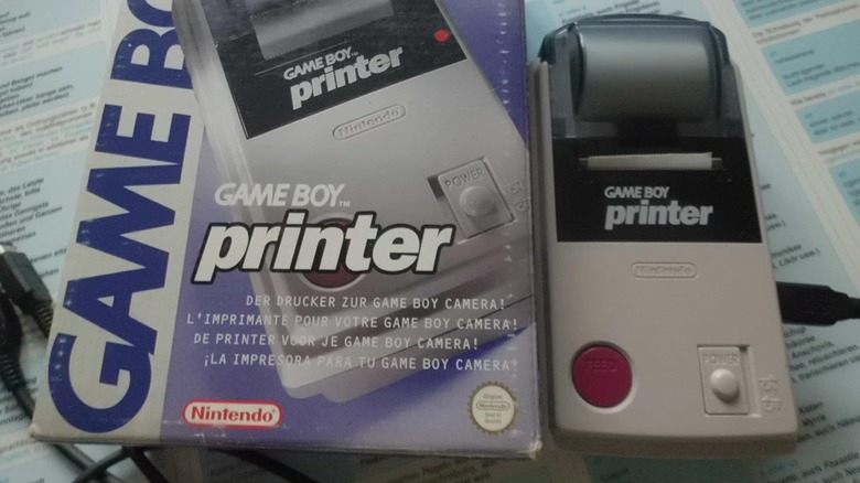 The Game Boy Printer out of its case