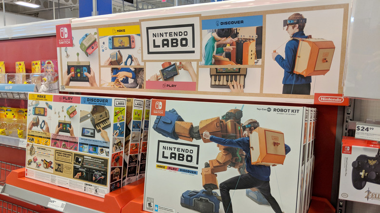 The Nintendo Labo on display in a store