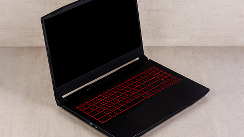 An MSI laptop