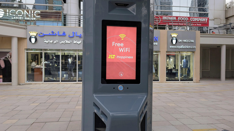 A free public Wi-Fi smart kiosk