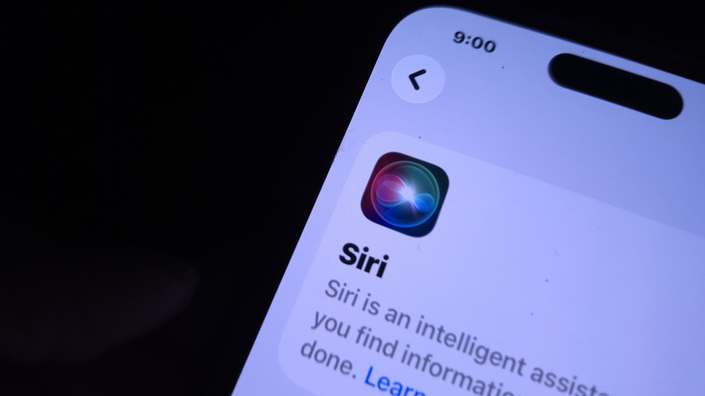 Showing Siri on an iPhone