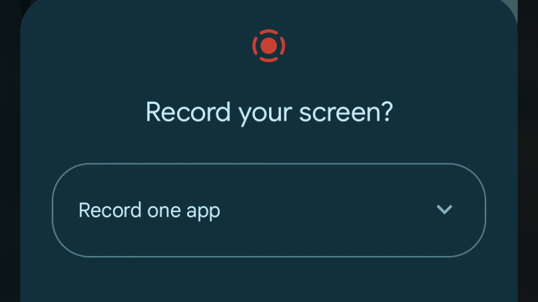 A screenshot of the Screen recorder on a Google Pixel