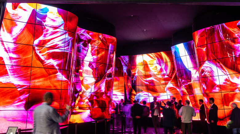 LG Ultra Smart TVS on a wall