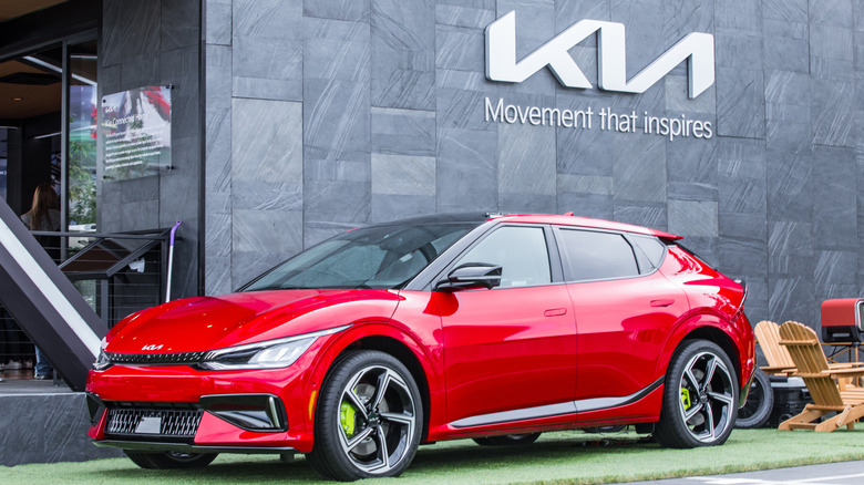 2024 Kia EV6 in red color