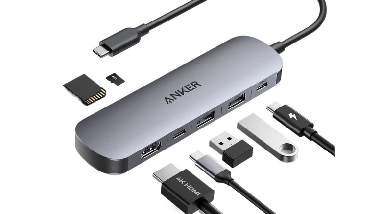 The Anker 7-in-1 USB-C Hub on a plain white background.