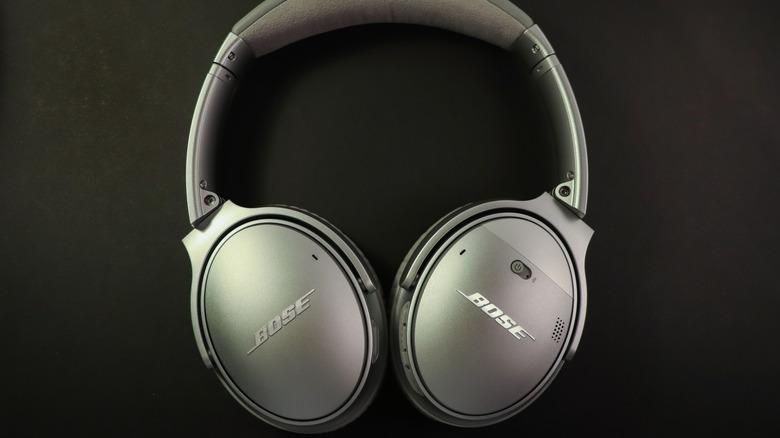 A pair of Bose QC headphones