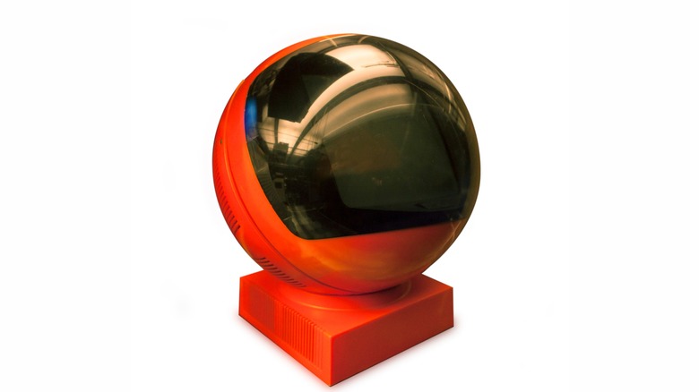 The JVC Videosphere TV against a white background.