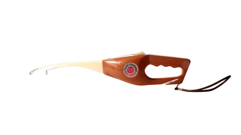 A Popeil Pocket Fisherman against a white background.