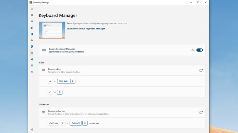 Keyboard Manager in Microsoft PowerToys