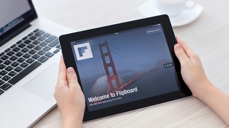 Flipboard app on an iPad